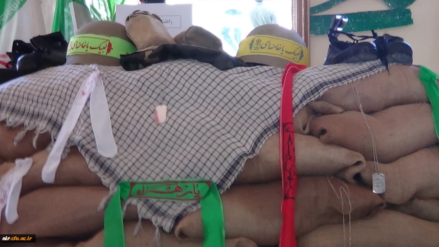 هفته دفاع مقدس گرامیباد
بمناسبت بزرگداشت هفته دفاع مقدس  نمایشگاهی ازطرف بسیج دانشجویی مرکزآموزش عالی آزادگان نیربرگزارشد. 2