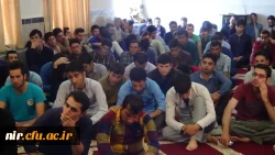 همایش استقبال  دانشجویان ازماه محرم باحضورمسئولین وکارکنان دانشگاه وامام جمعه شهرستان نیردرنمازخانه مرکز 2