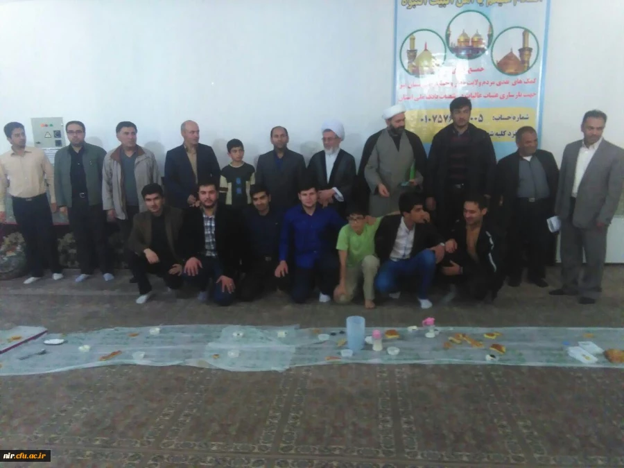 دانشجویان شرکت کننده درمراسم اعتکاف 2