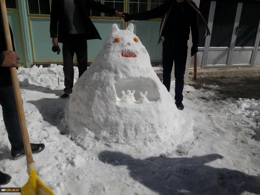 مسابقه و کارگاه حجم سازی با برف 3