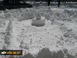 مسابقه و کارگاه حجم سازی با برف 17