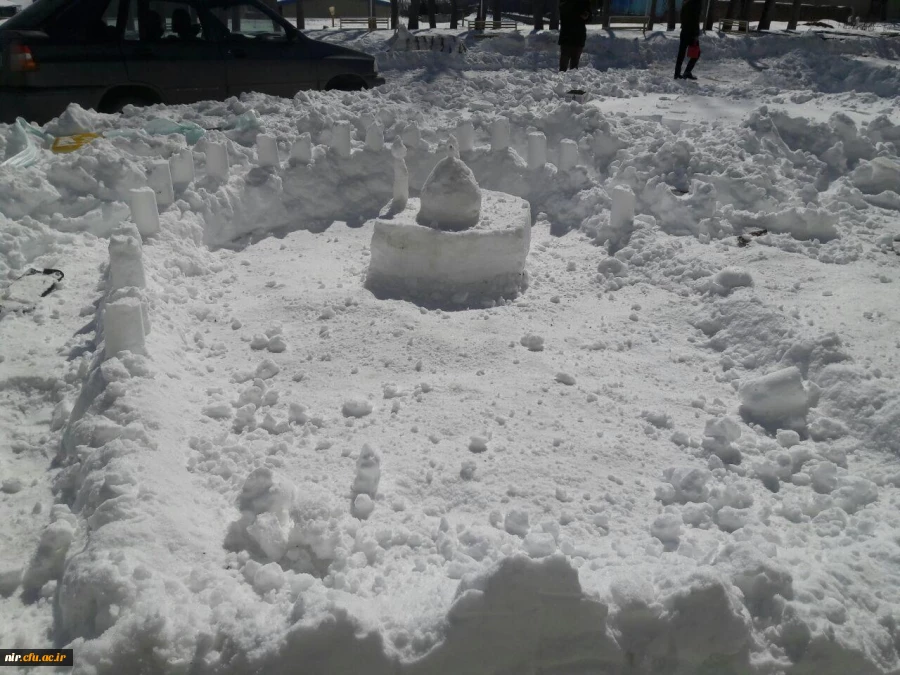 مسابقه و کارگاه حجم سازی با برف 17
