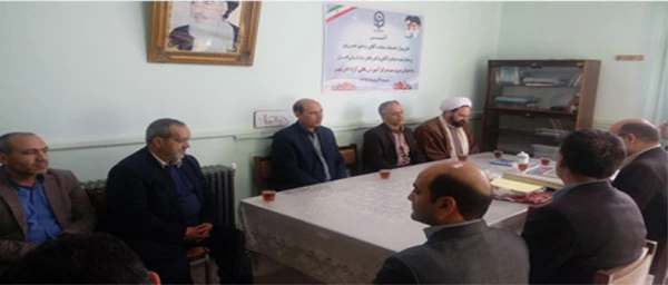 مراسم تکریم و معارفه سرپرست مرکزآموزش عالی آزادگان نیر 3