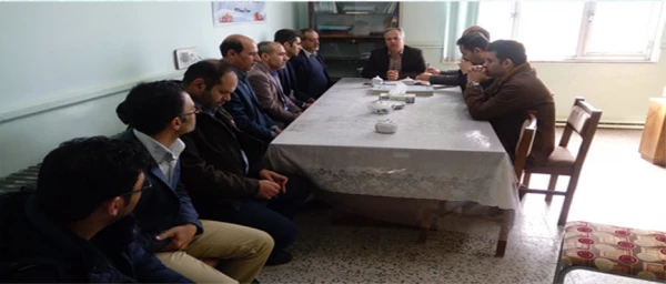 اولین جلسه سرپرست جدید با همکاران مرکز نیر 5