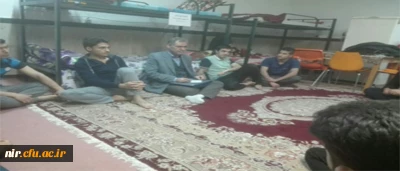 سومین نشست صمیمی مشاور مرکز بادانشجویان در سرای دانشجویی