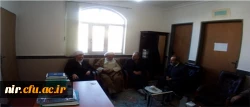 دیدار کارکنان و جمعی از استاید مرکز با امام جمعه محترم شهرستان نیر 2