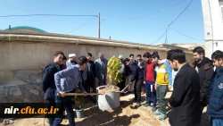 کاشت درخت بمناسبت روز درختکاری در مرکز آموزش عالی آزادگان نیر با حضور کارکنان، جمعی از اساتید و دانشجویان 5