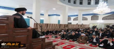 با حضور استاد دکتر سید حسن عاملی نماینده ولی فقیه در استان و امام جمعه اردبیل جلسه سلسله مباحث اخلاقی تربیتی در دانشگاه علوم پزشکی اردبیل برگزار شد.