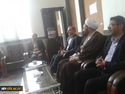 دیدار جناب آقای دکتر رضا عبدی با امام جمعه شهرستان نیر با هیئت همراه