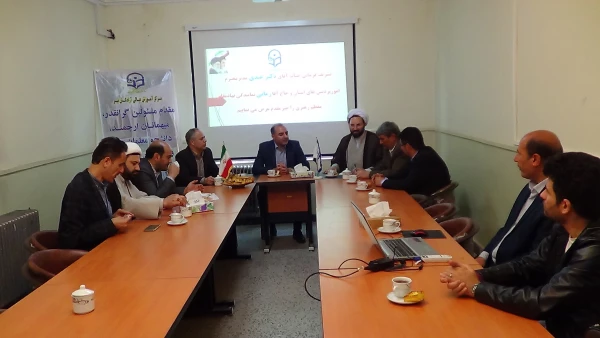 دیدار جناب آقای دکتر عبدی مدیریت محترم امور پردیس های استان اردبیل با کارکنان مرکز نیر 2