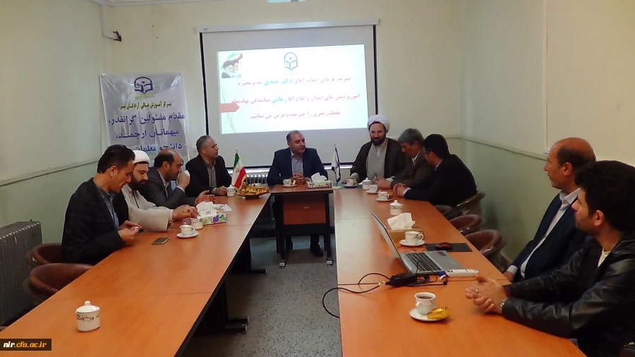 دیدار جناب آقای دکتر عبدی مدیریت محترم امور پردیس های استان اردبیل با کارکنان مرکز نیر 2