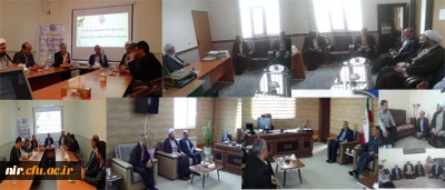 دیدار جناب آقای دکترعبدی مدیریت محترم امور پردیس های استان اردبیل به همراه حجت الاسلام زمانی مسئول محترم نمایندگی مقام معظم رهبری با امام جمعه محترم ، فرماندار، شهردار، رییس شورای شهرستان نیر و کارکنان مرکز آموزش عالی آزادگان نیر