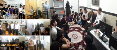 بازدید سرزده دکتر نادر شایگان اصل رئیس مرکز آموش عالی آزادگان نیر از سراهای دانشجویی مرکز