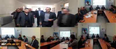 حضور پرخیر و برکت خیر نیک اندیش حاج مالک جعفرزاده مقدم در مرکزآموزش عالی آزادگان نیر با دعوت دکتر شایگان اصل