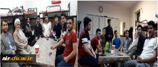 حضور و گفت و گوی صمیمی حجت الاسلام دکتر اصغری امام جمعه محترم سرعین با دانشجومعلمان در سرای دانشجویی