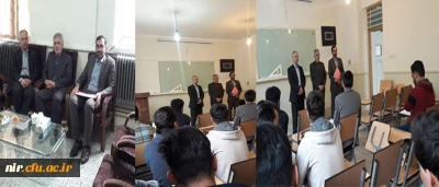 حضور آقای دکتر افروز مسئول محترم  گزینش استان به مناسبت روز معلم در مرکز آموزش عالی آزادگان نیر