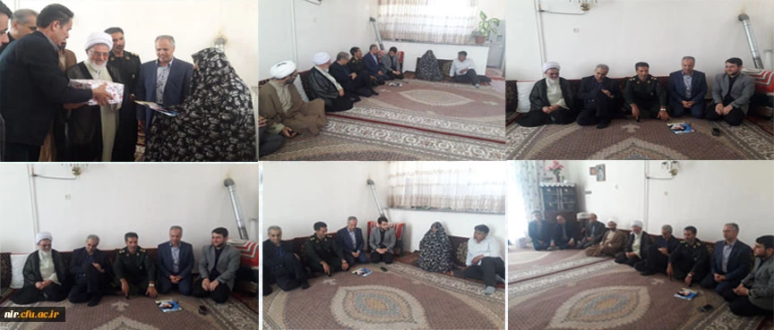 دیدار مسوولین دانشگاه فرهنگیان با حضور فرماندار محترم و امام جمعه محبوب شهرستان نیر از خانواده محترم شهیدان صوابی 2