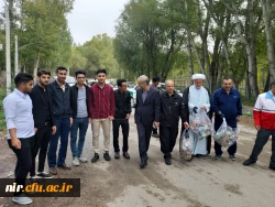 پیاده روی دانشجویان با کارکنان و مسئولین شهری به مناسبت هفته تربیت بدنی 3