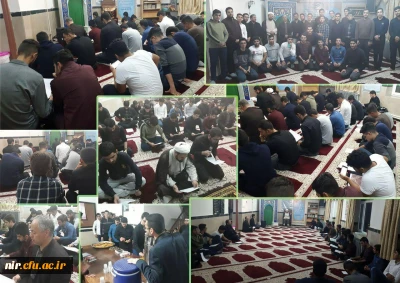 مراسم قرائت زیارت حضرت رسول (ص) ازبعید با فراسیدن 28 صفر  و برگزاری مراسم سوگواری رحلت پیامبر خاتم حضرت محمد (ص) و شهادت امام حسن مجتبی (ع) در مرکز آزادگان نیر 