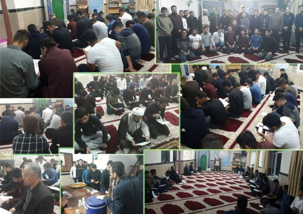 مراسم قرائت زیارت حضرت رسول (ص) ازبعید با فراسیدن 28 صفر  و برگزاری مراسم سوگواری رحلت پیامبر خاتم حضرت محمد (ص) و شهادت امام حسن مجتبی (ع) در مرکز آزادگان نیر  2