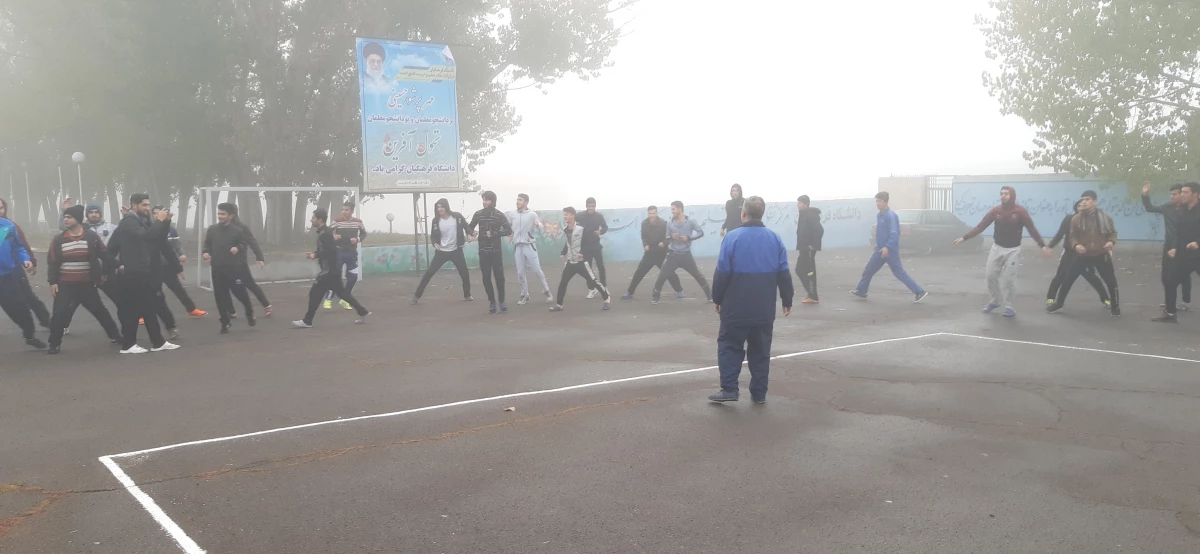 اجرای ورزش صبحگاهی در مرکز آموزش عالی آزادگان نیر 2