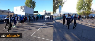 دوشنبه های با نشاط برگزاری ورزش صبحگاهی قبل از شروع کلاس ها