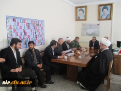 بازدید حجه الاسلام حاج آقا نعمتی امام جمعه محترم شهرستان نیر از مرکز آموزشی عالی آزادگان نیر 3