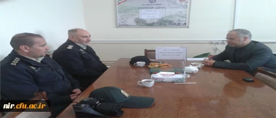 دیدار و تبریک فرمانده نیروی انتظامی شهرستان نیر به مناسبت 16 آذر (روز دانشجو) از مرکز آموزش عالی آزادگان نیر