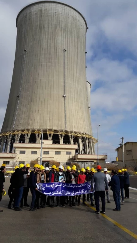 برگزاری اردوی علمی و بازدید دانشجومعلمان مرکز آموزش عالی آزادگان از نیروگاه سیکل ترکیبی سبلان 6