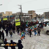 حضور پرشور دانشجومعلمان، اساتید وکارکنان مرکز آموزش عالی آزادگان در راهپیمایی عظیم 22 بهمن 9