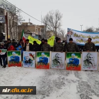 حضور پرشور دانشجومعلمان، اساتید وکارکنان مرکز آموزش عالی آزادگان در راهپیمایی عظیم 22 بهمن 11