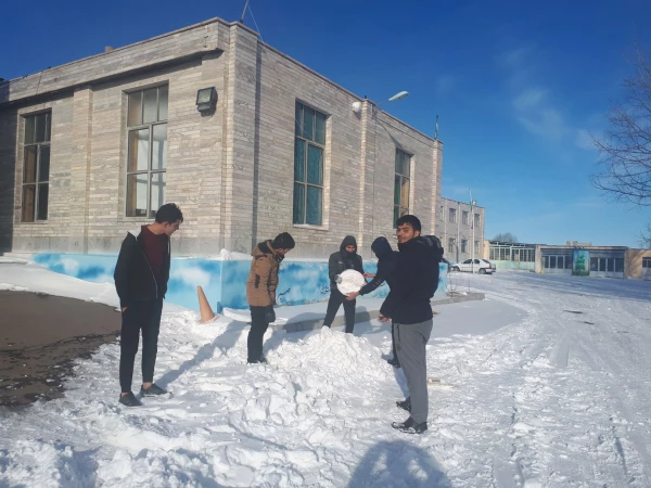 مسابقه ساخت تندیس های برفی 7