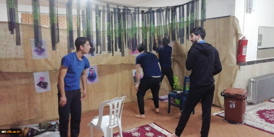 آماده سازی ایستگاه جذب راهیان نور تحت عنوان (کافه شهدا) به همت بسیج دانشجویی دانشگاه فرهنگیان نیر 3