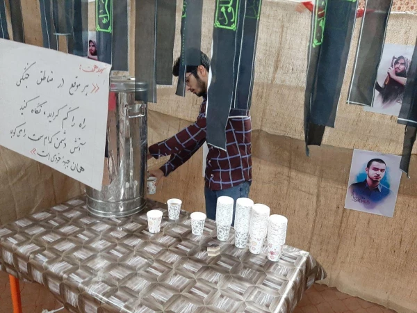 آماده سازی ایستگاه جذب راهیان نور تحت عنوان (کافه شهدا) به همت بسیج دانشجویی دانشگاه فرهنگیان نیر 4