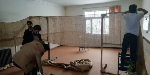 آماده سازی ایستگاه جذب راهیان نور تحت عنوان (کافه شهدا) به همت بسیج دانشجویی دانشگاه فرهنگیان نیر 6