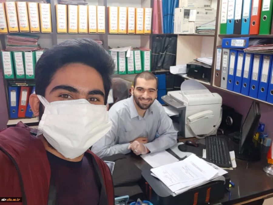 تلاش و همکاری دانشجو معلمان بسیجی مرکز آموزش عالی آزادگان نیر در فعالیت های پبیشگیری از بیماری کرونا 7