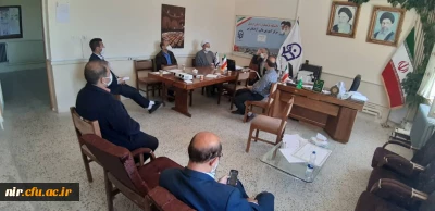 دیدار صمیمی حجت الاسلام والمسلمین حاج آقا زمانی مسئول نمایندگی نهاد مقام معظم رهبری در دانشگاه فرهنگیان استان اردبیل از مرکز آموزش عالی آزادگان نیر 