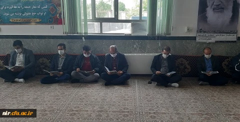 حضور  پورشور کارکنان مرکز آموزش عالی آزادگان نیر در مراسم سالروز رحلت امام خمینی (ره) و شهدای 15 خرداد 2