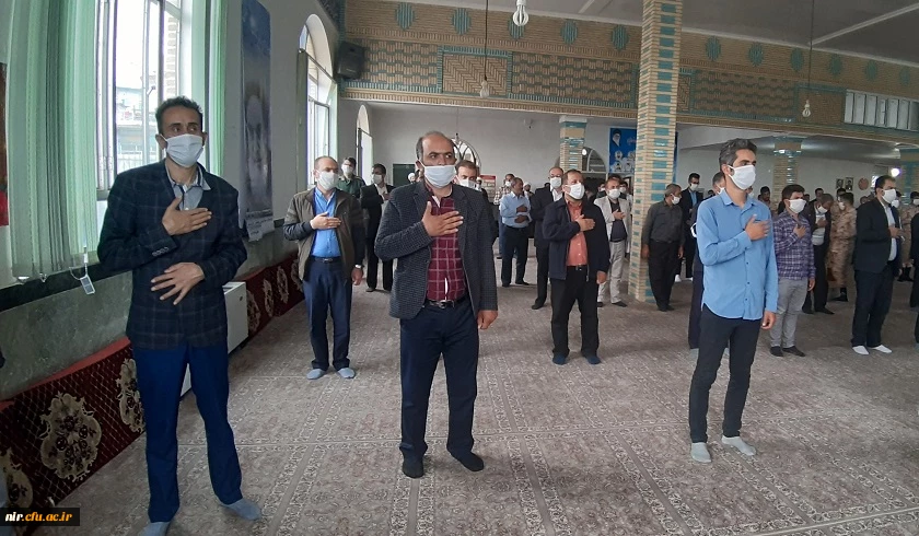 حضور  پورشور کارکنان مرکز آموزش عالی آزادگان نیر در مراسم سالروز رحلت امام خمینی (ره) و شهدای 15 خرداد 4