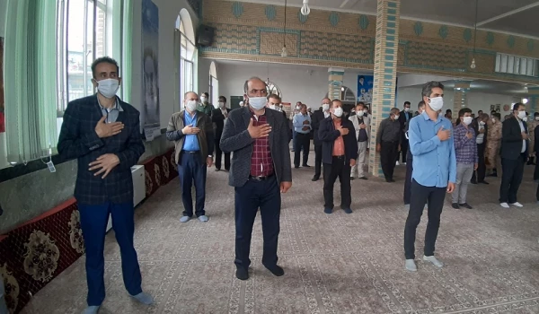 حضور  پورشور کارکنان مرکز آموزش عالی آزادگان نیر در مراسم سالروز رحلت امام خمینی (ره) و شهدای 15 خرداد 4