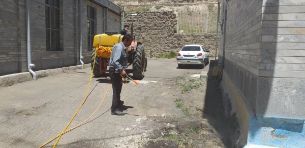 ضدعفونی و گندزدایی مرکز آموزش آزادگان نیر 2
