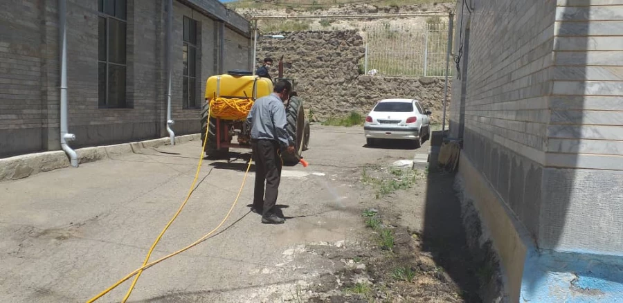 ضدعفونی و گندزدایی مرکز آموزش آزادگان نیر 3