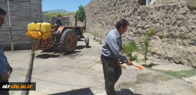 ضدعفونی و گندزدایی مرکز آموزش آزادگان نیر