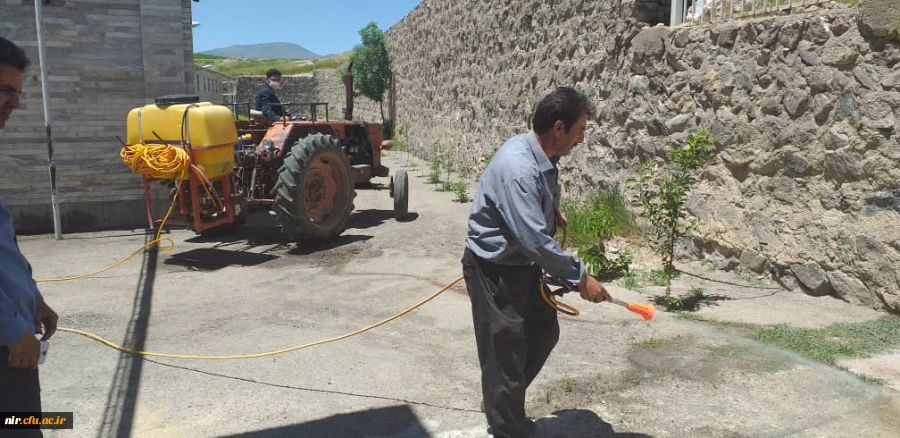 ضدعفونی و گندزدایی مرکز آموزش آزادگان نیر 4