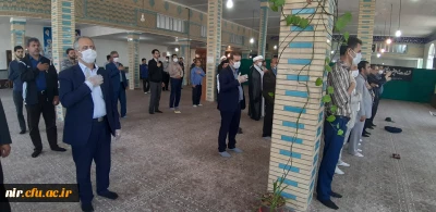 حضور کارکنان مرکز آموزش عالی آزادگان نیر در مراسم سوگواری شهادت امام جعفر صادق (ع)